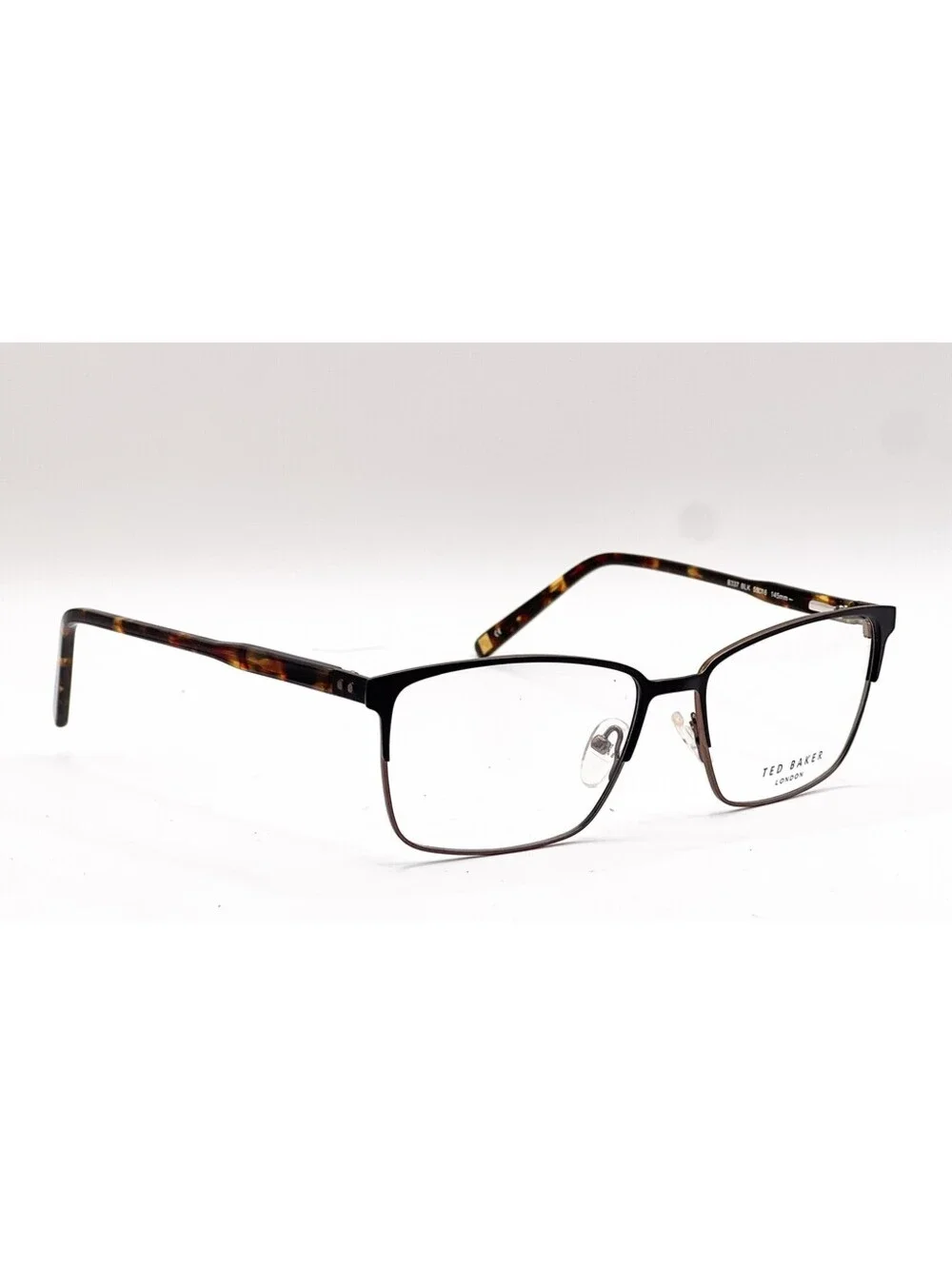 Ted Baker B337 Blk Black Square Authentic Eyeglass Frames 55-16-145